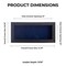 Rustic Black Wood Shadow Box Frame with Acrylic Front - Navy Blue Suede Backing, 30 Sizes